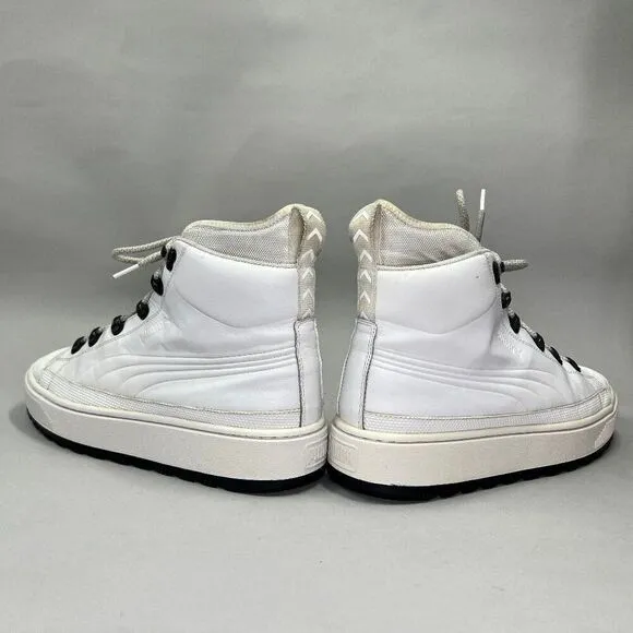 Puma Men's Size 10 The Ren Boot White Leather High Top Sneakers