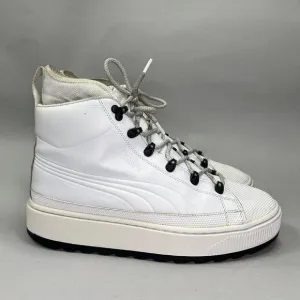 Puma Men's Size 10 The Ren Boot White Leather High Top Sneakers