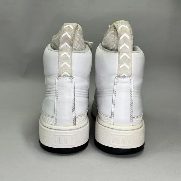 Puma Men's Size 10 The Ren Boot White Leather High Top Sneakers