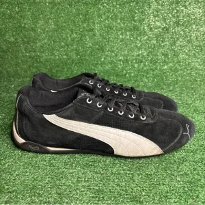 Puma Speed Cat Suede Low Top Vintage Y2K Shoes Black White Mens Size 13