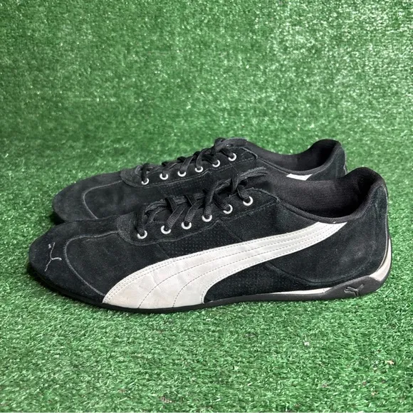 Puma Speed Cat Suede Low Top Vintage Y2K Shoes Black White Mens Size 13