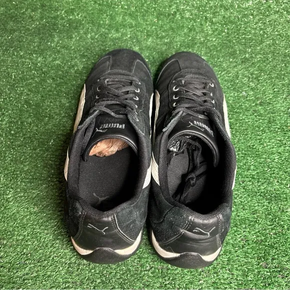 Puma Speed Cat Suede Low Top Vintage Y2K Shoes Black White Mens Size 13