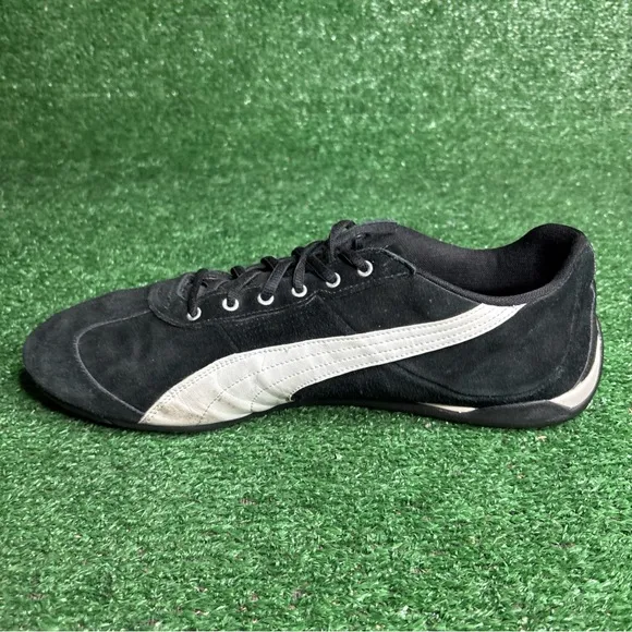 Puma Speed Cat Suede Low Top Vintage Y2K Shoes Black White Mens Size 13