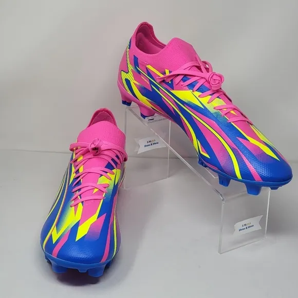 Puma Ultra Match Energy Luminous FG/MG M 107543 01 Shoes Blue Mens Size 13 New