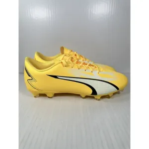 Puma Ultra Play FG/AG Soccer Cleats Yellow White Black Men’s Size 12 107423-04