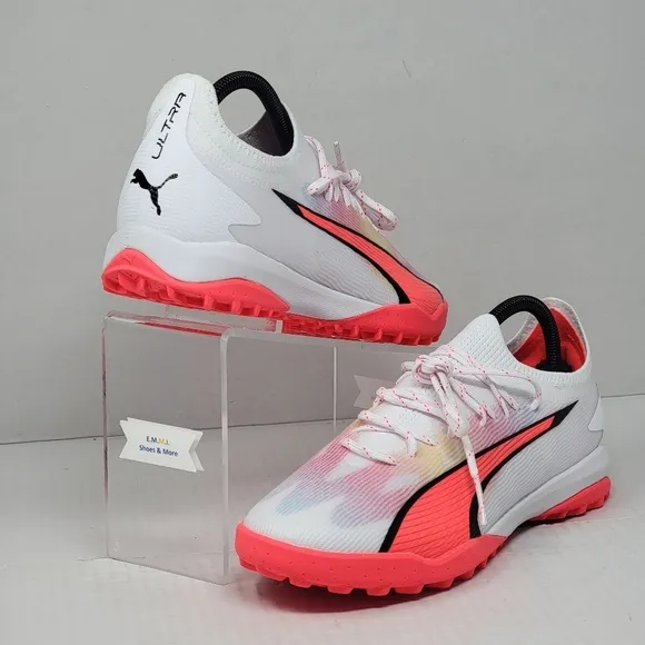 Puma Ultra Ultimate Cage 107502-01 White Mens Indoor Soccer Shoes Size 7.5 New