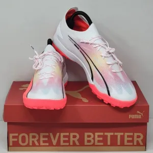 Puma Ultra Ultimate Cage 107502-01 White Mens Indoor Soccer Shoes Size 7.5 New
