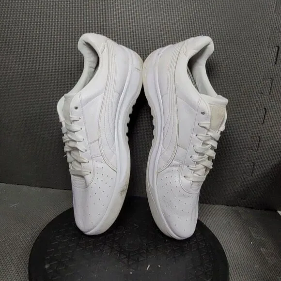 Puma GV Speacial Shoes Mens Sz 14 White Low Top Leather Sneakers