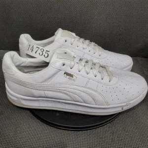 Puma GV Speacial Shoes Mens Sz 14 White Low Top Leather Sneakers