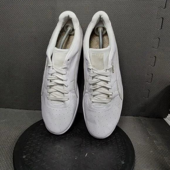 Puma GV Speacial Shoes Mens Sz 14 White Low Top Leather Sneakers