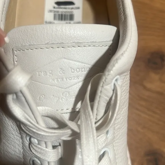 Rag &amp; Bone Kent White Leather Espadrille Platform Sneakers 36.5 | 6.5 Reg. $350