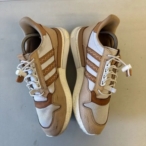 Rare Hender Scheme Adidas Beige Leather White Shoes Trainers Mens UK 10 US 10.5
