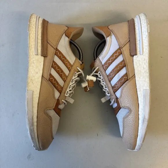 Rare Hender Scheme Adidas Beige Leather White Shoes Trainers Mens UK 10 US 10.5