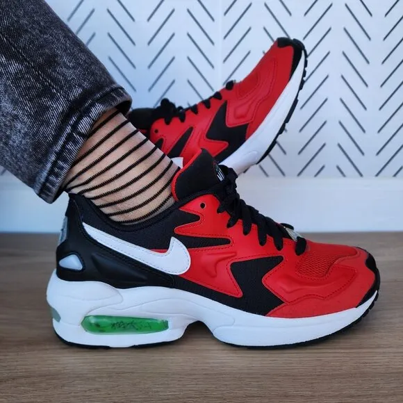 🤩Rare Nike Air Max 2 Light Womens shoes 7.5 Sneakers Red Green A01741-003 New