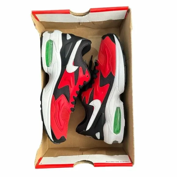 🤩Rare Nike Air Max 2 Light Womens shoes 7.5 Sneakers Red Green A01741-003 New