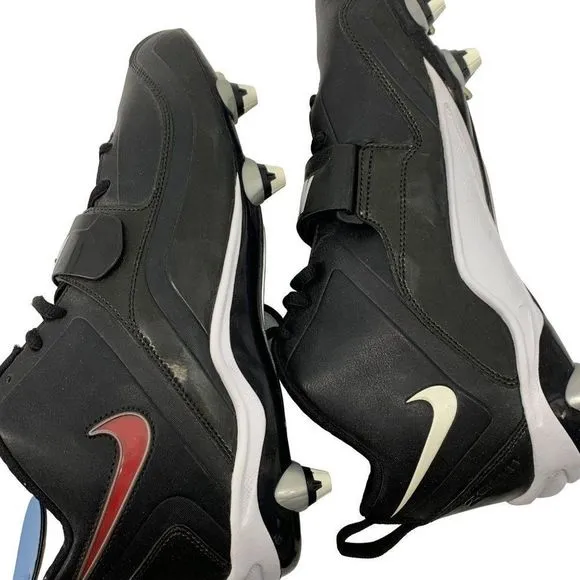 Rare Nike Football Sample Cleats NWOB Sz 9 Mixed Swoosh Colors Black 3120 Shoes