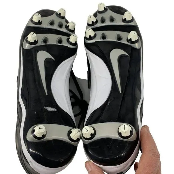 Rare Nike Football Sample Cleats NWOB Sz 9 Mixed Swoosh Colors Black 3120 Shoes