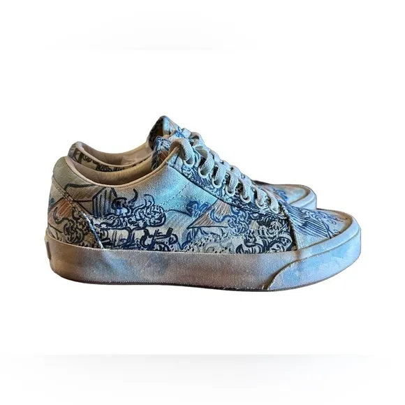 RARE Vans Old Skool Van Gogh Old Vineyard Unisex Mid Top Size 7M/8.5W​​​