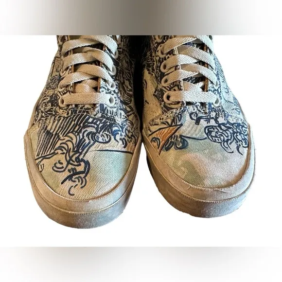 RARE Vans Old Skool Van Gogh Old Vineyard Unisex Mid Top Size 7M/8.5W​​​