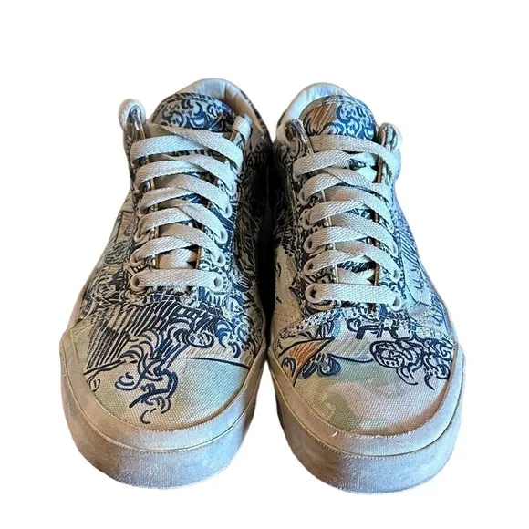 RARE Vans Old Skool Van Gogh Old Vineyard Unisex Mid Top Size 7M/8.5W​​​
