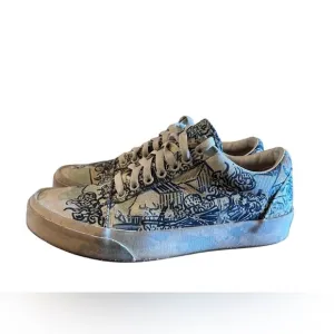 RARE Vans Old Skool Van Gogh Old Vineyard Unisex Mid Top Size 7M/8.5W​​​