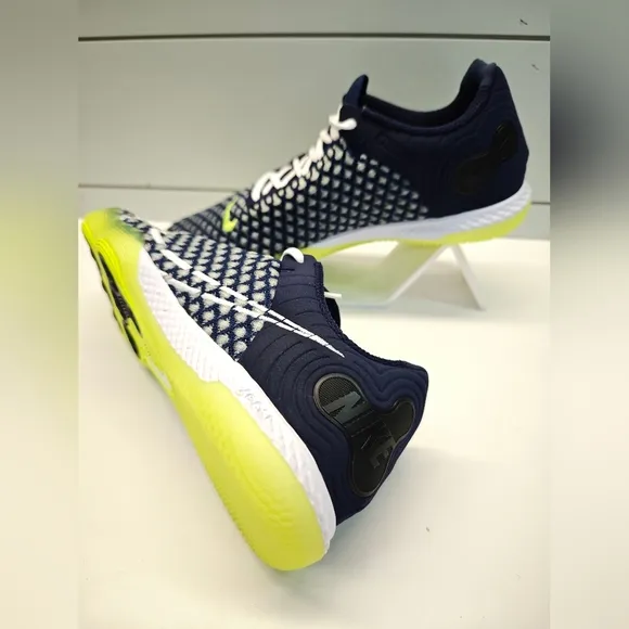 React Gato Blackened Blue Volt CT0550-470 Indoor Court Soccer Shoes Cleats 6.5