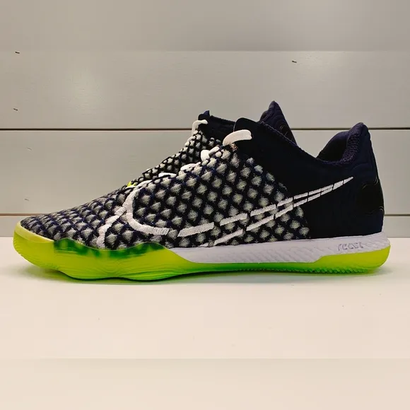 React Gato Blackened Blue Volt CT0550-470 Indoor Court Soccer Shoes Cleats 6.5