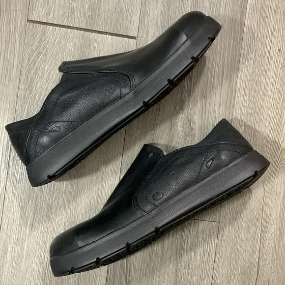 Red Wing Shoes Cross Lite Safety Toe Slip-on Work Black Leather Shoe size 11.5