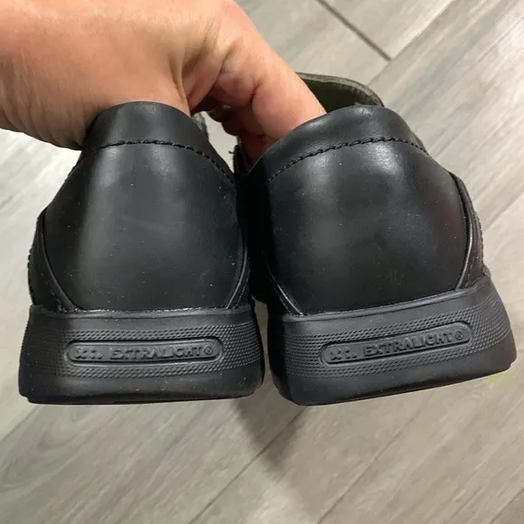 Red Wing Shoes Cross Lite Safety Toe Slip-on Work Black Leather Shoe size 11.5