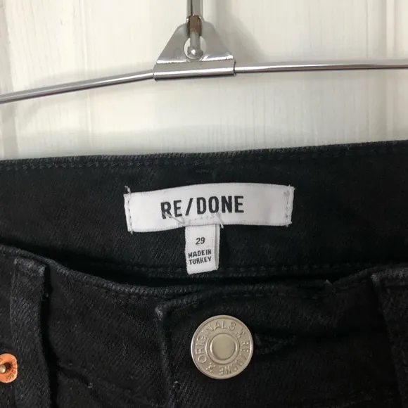 Re/Done High Rise Stove Pipe Jeans