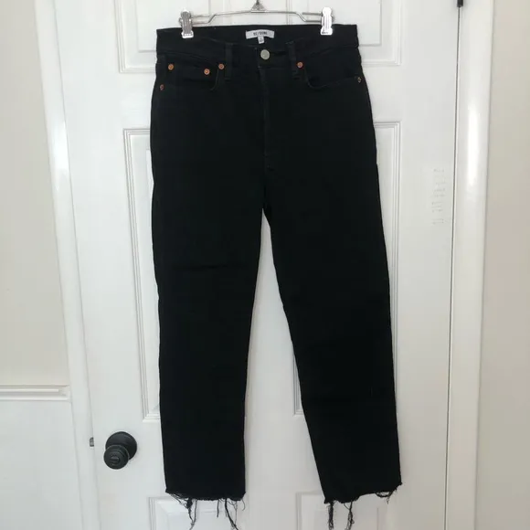 Re/Done High Rise Stove Pipe Jeans