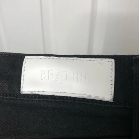 Re/Done High Rise Stove Pipe Jeans