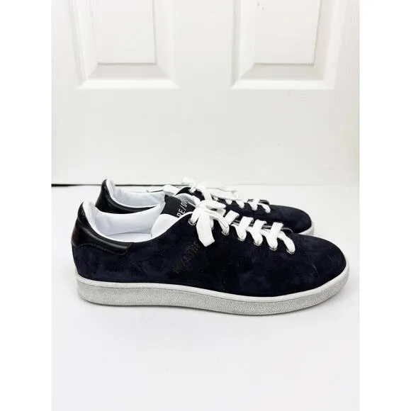 RE/DONE MEN'S NAVY SUEDE TENNIS SHOES SNEAKERS
