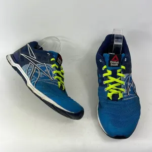 Reebok blue white yellow CrossFit athletic training shoes us mens size 10