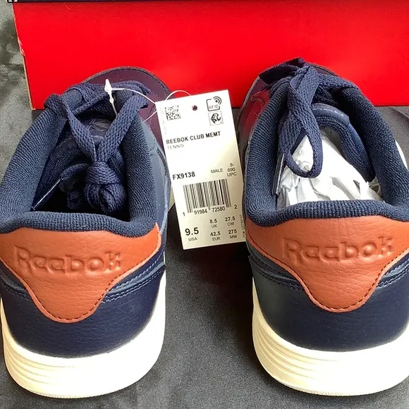 Reebok Club Memt Men's Tennis Shoes Navy size 9.5