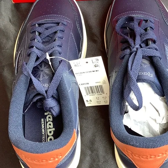 Reebok Club Memt Men's Tennis Shoes Navy size 9.5