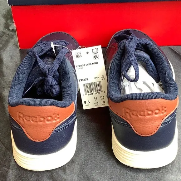 Reebok Club Memt Men's Tennis Shoes Navy size 9.5