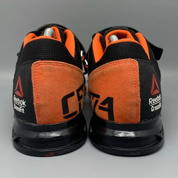 Reebok Crossfit Lifter 2.0 Black Orange Shoes Men's Sz 12