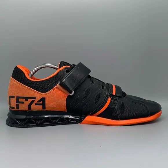 Reebok Crossfit Lifter 2.0 Black Orange Shoes Men's Sz 12