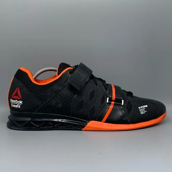 Reebok Crossfit Lifter 2.0 Black Orange Shoes Men's Sz 12