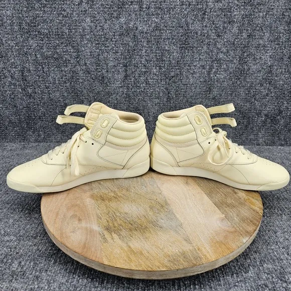 Reebok Freestyle F/S Hi Top Women's Size 9 Pastel Yellow High Athletic Shoes
