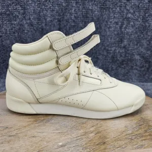 Reebok Freestyle F/S Hi Top Women's Size 9 Pastel Yellow High Athletic Shoes