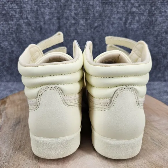Reebok Freestyle F/S Hi Top Women's Size 9 Pastel Yellow High Athletic Shoes