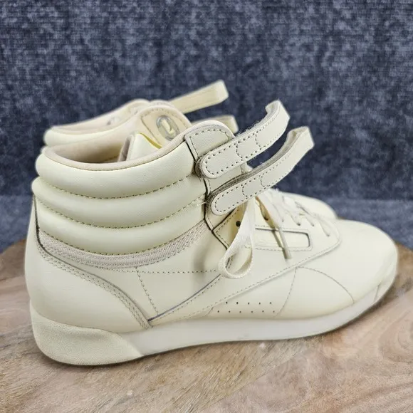Reebok Freestyle F/S Hi Top Women's Size 9 Pastel Yellow High Athletic Shoes