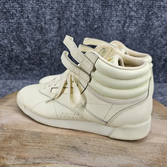 Reebok Freestyle F/S Hi Top Women's Size 9 Pastel Yellow High Athletic Shoes