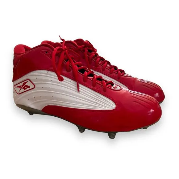 Reebok KTS Mid Mens Football Cleats NFL Equipment Size 15