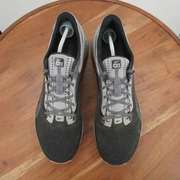 Reebok Mens Nano X3 Athletic Training Shoes Black Gray Lace Up Size 13