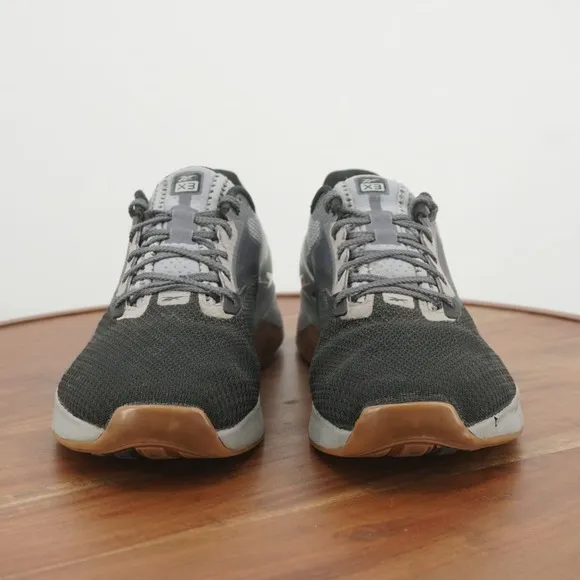 Reebok Mens Nano X3 Athletic Training Shoes Black Gray Lace Up Size 13