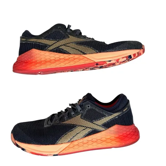 Reebok Nano 9 CrossFit Shoes Sneakers SZ 8 Heritage Navy Women’s EG0599