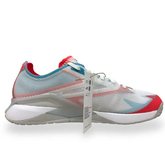 Reebok Nano X2 Froning Mens CrossFit Training Shoes White/Red-Blue GY8906 (NEW)